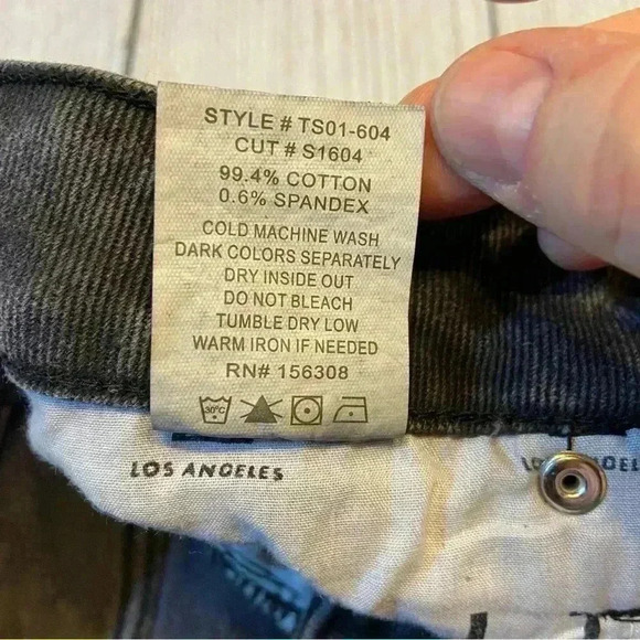 L.T.J  letter to juliet Frayed‎ Hem Denim Shorts XS Washed Black Distressed NWT - Picture 8 of 8